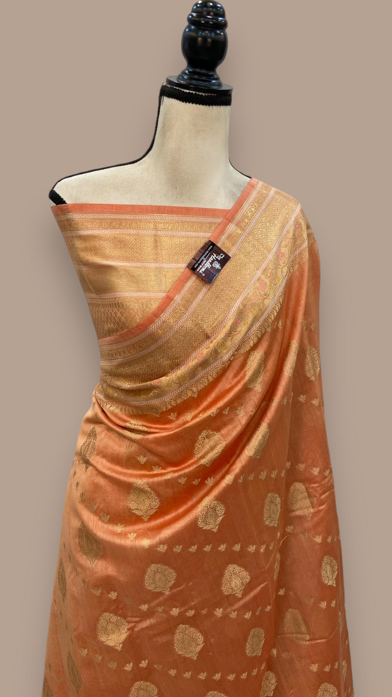 Pure Cotton Banarasi Handloom Saree - The Handlooms