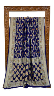 Khaddi Georgette Handloom Banarasi Saree - The Handlooms