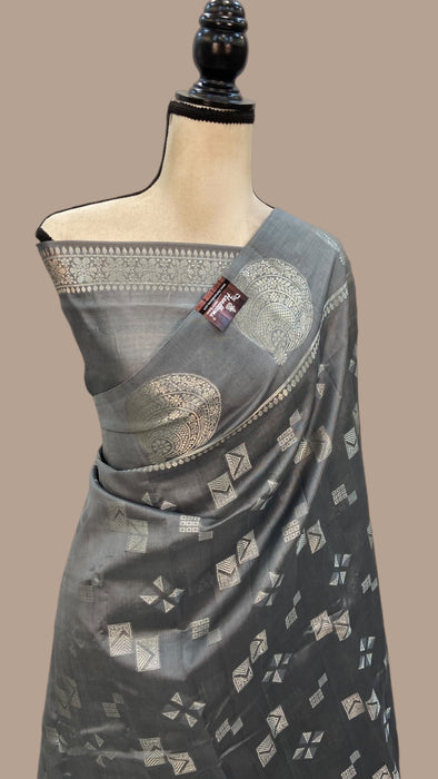 Pure Mango Silk Banarasi Handloom Saree