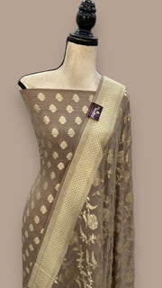Khaddi Georgette Banarasi Dress material - The Handlooms