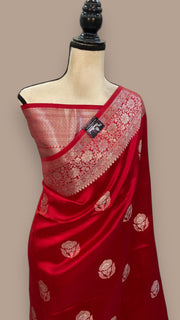 Pure Mango Silk Banarasi Handloom Saree - The Handlooms