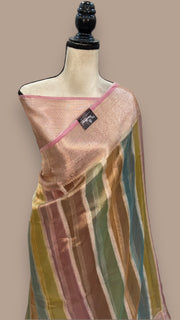 Pure Kora Tissue Handloom Banarasi Saree - The Handlooms