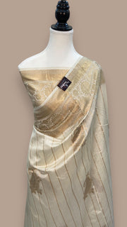 Pure Chiniya Silk Khaddi Handloom Banarasi Saree - The Handlooms