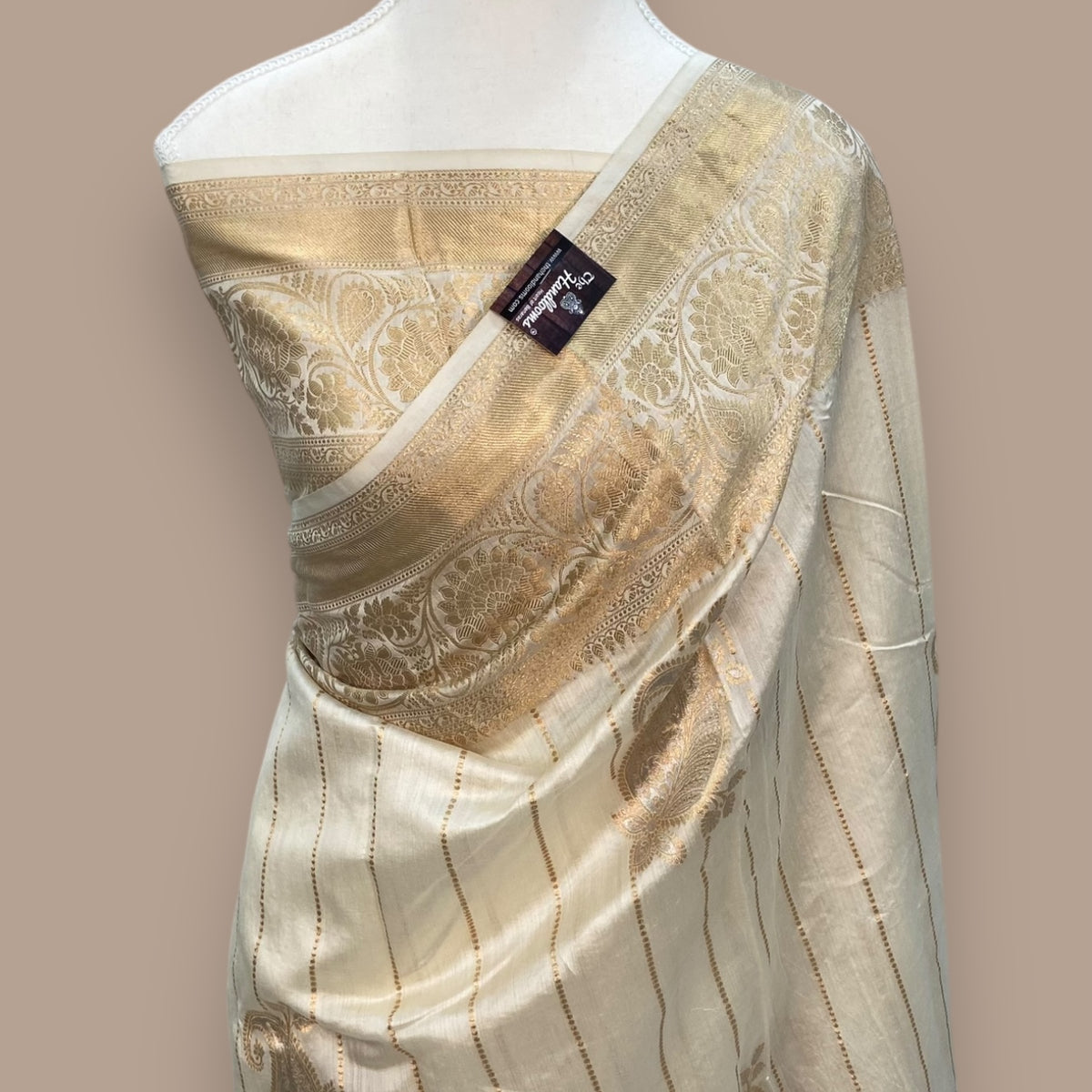 Pure Chiniya Silk Khaddi Handloom Banarasi Saree main image 1