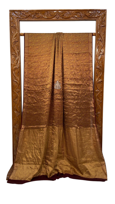 Pure Chiffon Khaddi Banarasi Saree - Reshami Zari