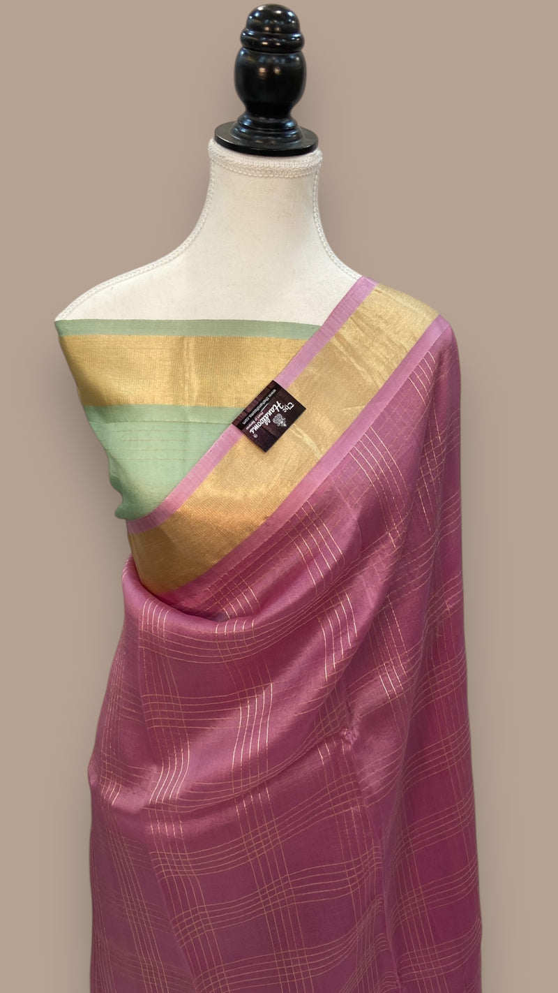 Pure Kora Handloom Banarasi Saree - The Handlooms