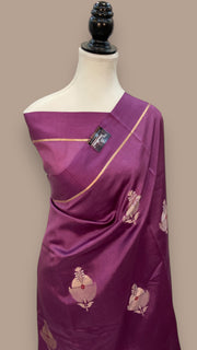 Pure Mango Silk Banarasi Handloom Saree - The Handlooms