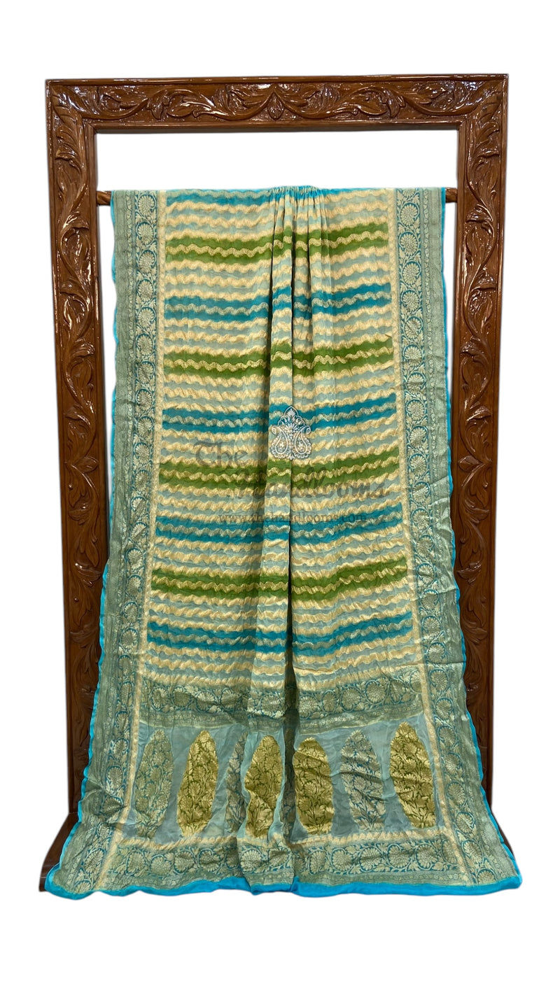 Pure Chiffon Khaddi Banarasi Saree - The Handlooms