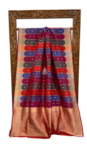 Pure Katan Silk Banarasi Handloom Saree - Rangkat - The Handlooms