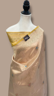 Pure Kora Handloom Banarasi All Over Kadua Motifs Saree - The Handlooms