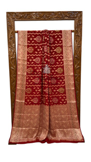 Pure Chiffon Khaddi Banarasi Saree - The Handlooms