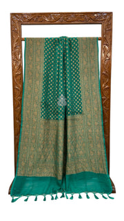 Khaddi Georgette Handloom Banarasi Saree -  Antique zari - The Handlooms