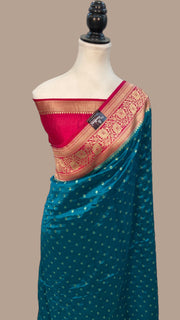 Pure Dupion Silk Banarasi Handloom Saree - The Handlooms