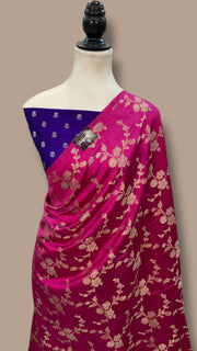 Pure Mango Silk Banarasi Handloom Saree - The Handlooms