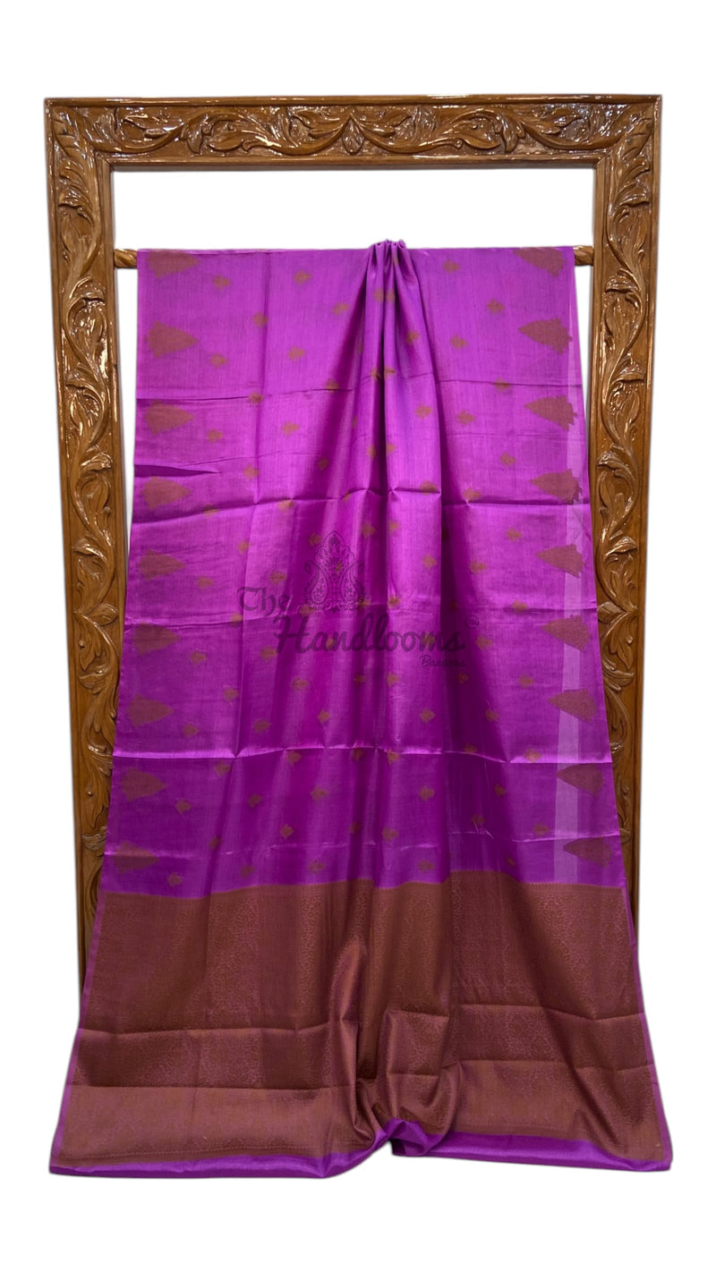 Pure Tussar Silk Handloom Banarasi Saree - The Handlooms
