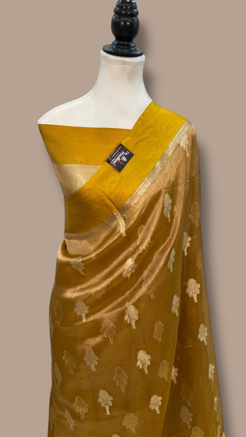Pure Kora Tissue Handloom Banarasi Saree - The Handlooms