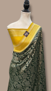 Pure Satan Silk Banarasi Handloom Saree - All Over Jaal  Work - The Handlooms