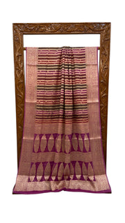 Pure Chiffon Khaddi Banarasi Saree - The Handlooms