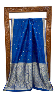 Pure Katan Silk Reshmi Zari Banarasi Handloom Saree - The Handlooms