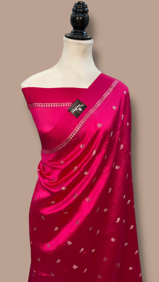 Pure Mango Silk Banarasi Handloom Saree - The Handlooms