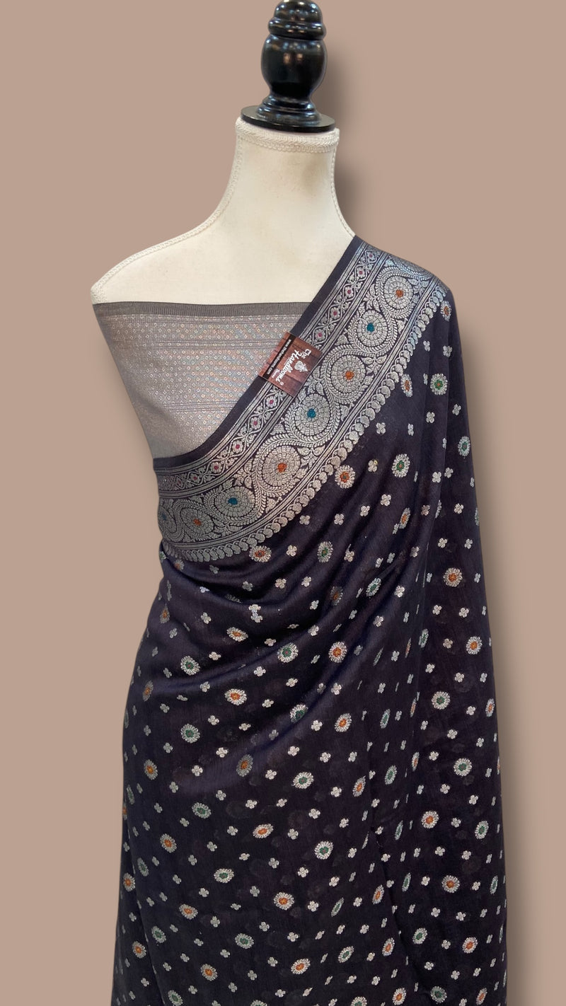 Moonga Silk Handloom Banarasi Saree - The Handlooms