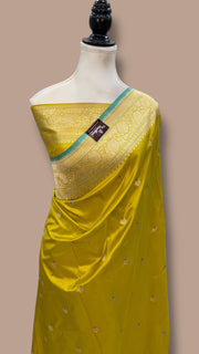 Pure Katan Silk Handloom Banarasi Saree - All Over Kadua Motifs With Meenakari - The Handlooms