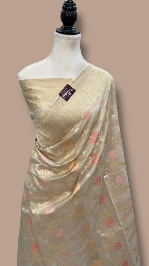Moonga Georgette Handloom Banarasi Saree - The Handlooms