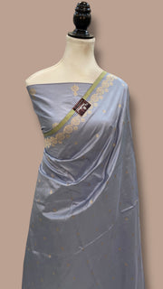 Pure Katan Silk Banarasi Handloom Saree - All Over Kadua Motifs - The Handlooms