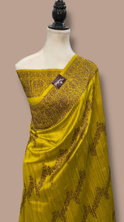 Pure Tussar Silk Handloom Banarasi Saree - The Handlooms