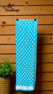 Khaddi Georgette Handloom Banarasi Dress Material - The Handlooms