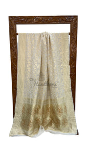 Khaddi Georgette Handloom Banarasi Saree - The Handlooms