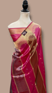 Pure Katan Silk Banarasi Handloom Saree - Rangkat - The Handlooms