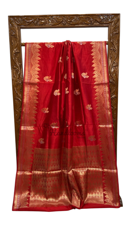 Pure Mango Silk Banarasi Handloom Saree - The Handlooms