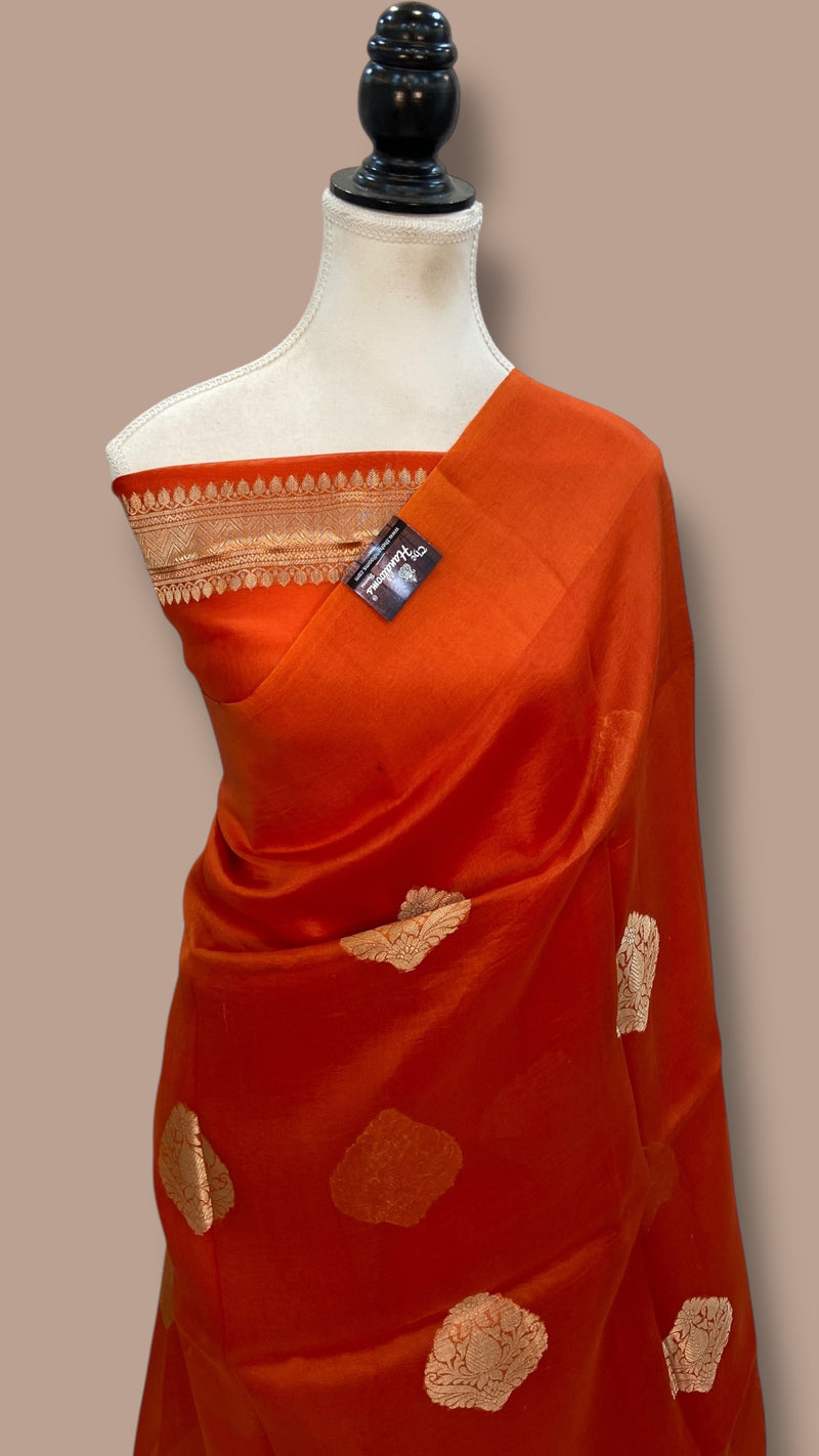 Pure Kora Handloom Banarasi Saree - The Handlooms