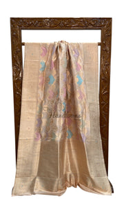 Ektara Pure Katan Silk Banarasi Handloom Saree - All Over Kadiyal Jaal Work - The Handlooms