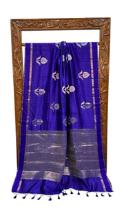 Pure Mango Silk Banarasi Handloom Saree - The Handlooms