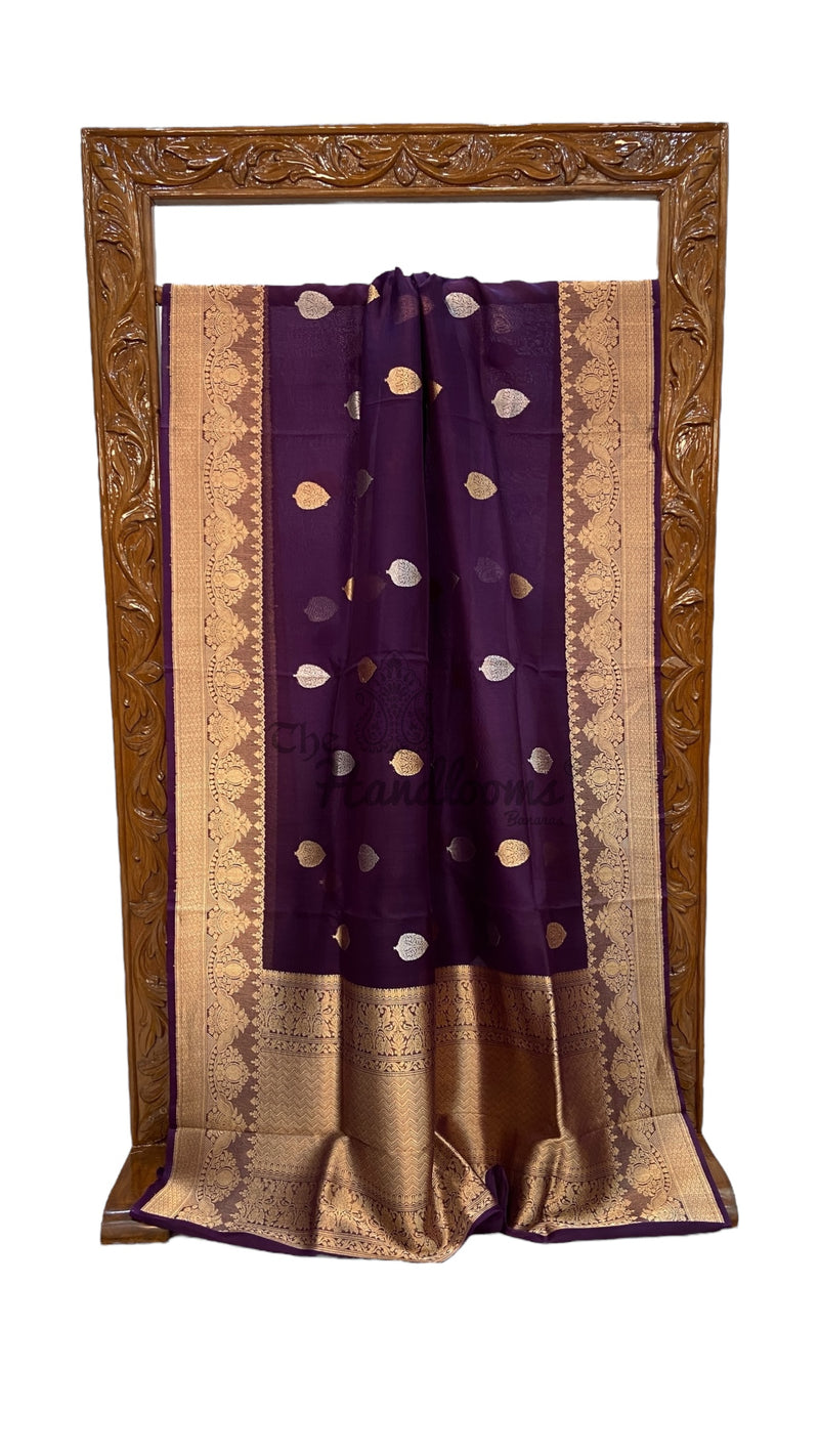 Pure Kora Handloom Banarasi Saree - The Handlooms
