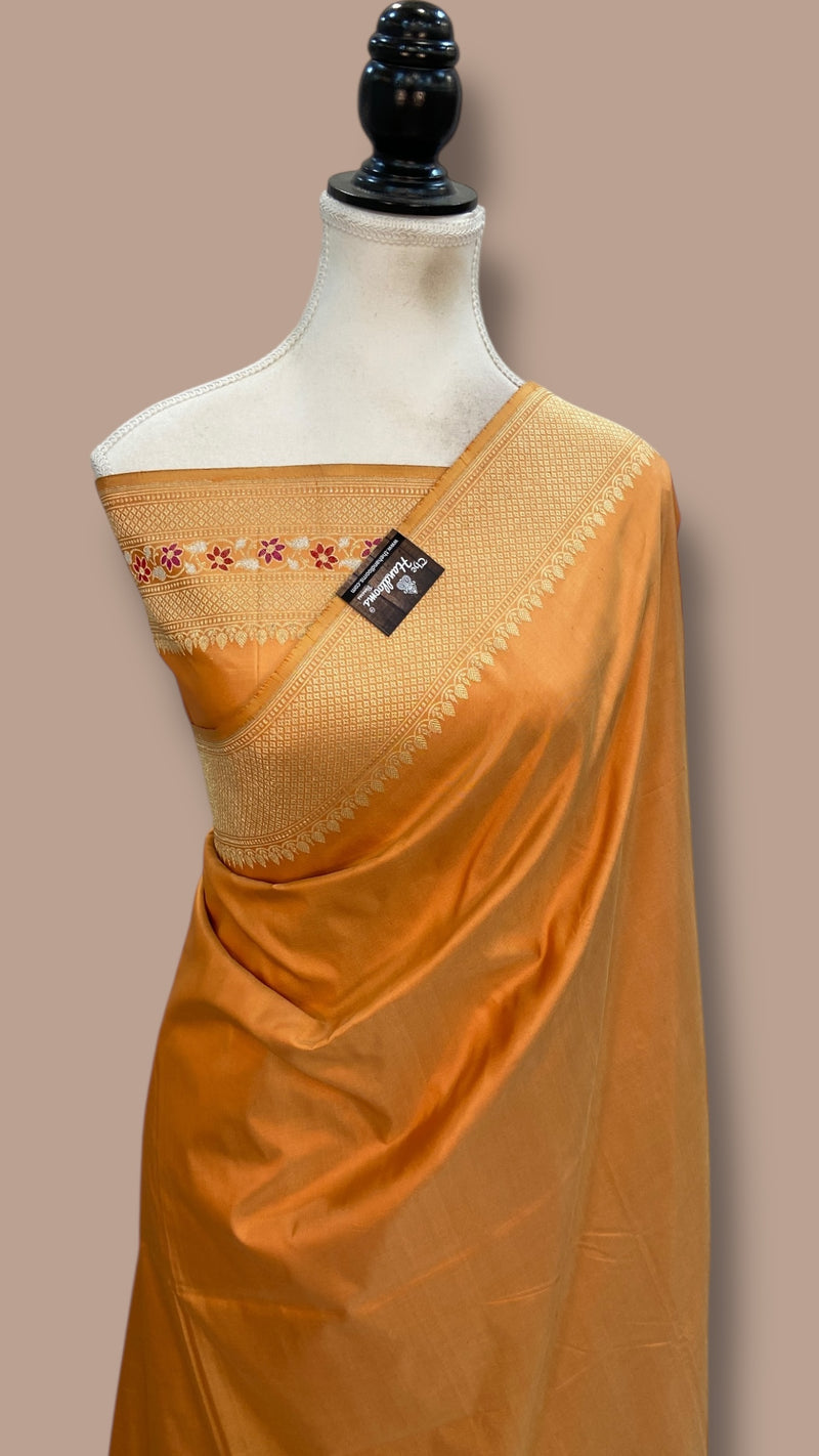 Pure Katan Silk Banarasi Handloom Saree - The Handlooms