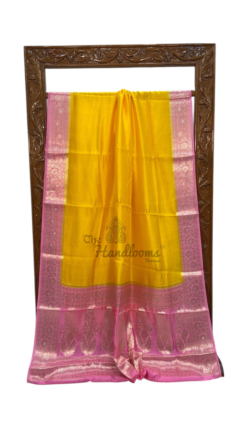 Pure Mango Silk Banarasi Handloom Saree - The Handlooms