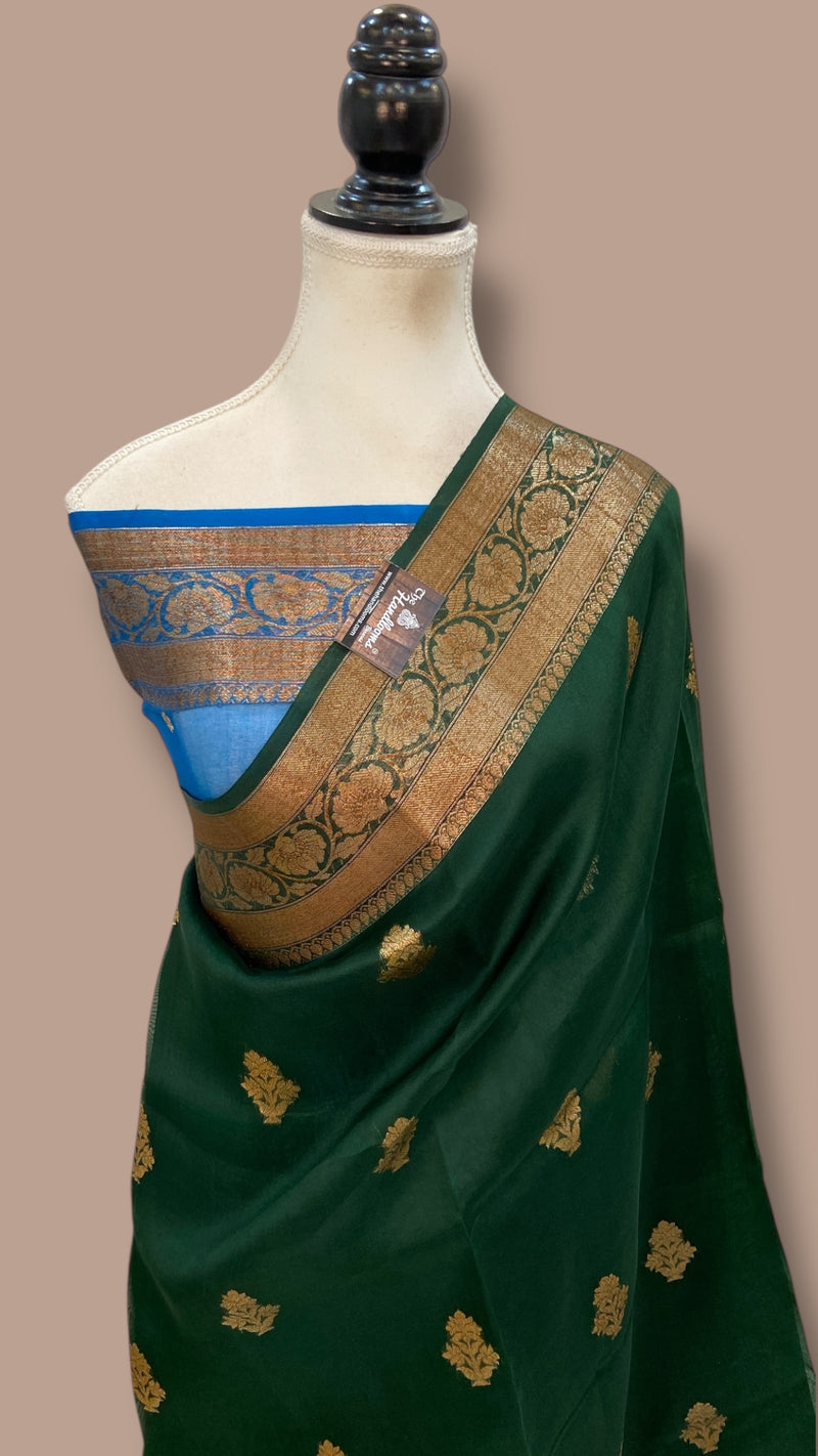 Pure Kora Handloom Banarasi Saree - The Handlooms