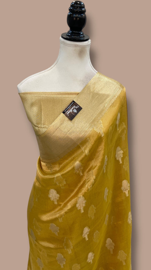 Pure Kora Tissue Handloom Banarasi Saree - The Handlooms