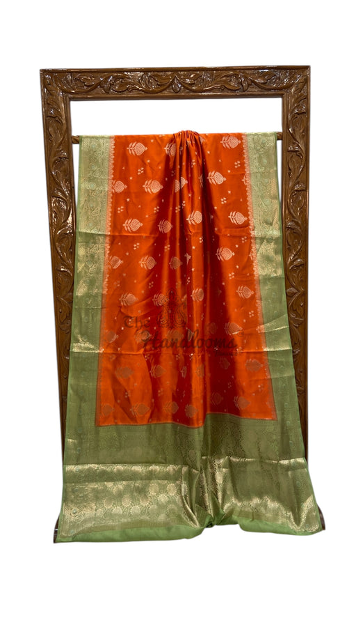 Pure Chiniya Silk Khaddi Handloom Banarasi Saree - The Handlooms