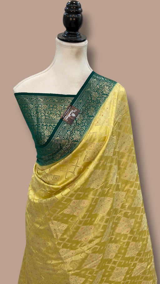 Pure Chiniya Silk Handloom Banarasi Saree - The Handlooms