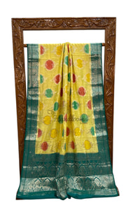 Pure Chiniya Silk Handloom Banarasi Saree - The Handlooms