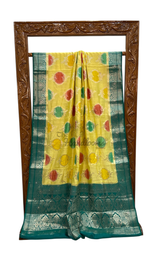 Pure Chiniya Silk Handloom Banarasi Saree - The Handlooms