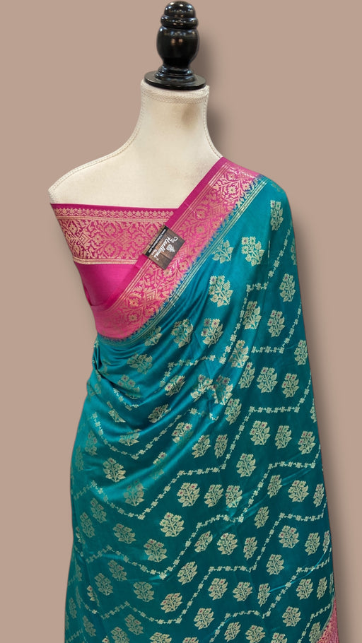 Pure Chiniya Silk Handloom Banarasi Saree - The Handlooms