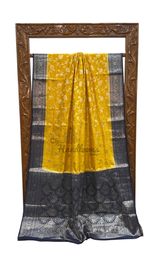Pure Chiniya Silk Handloom Banarasi Saree - The Handlooms