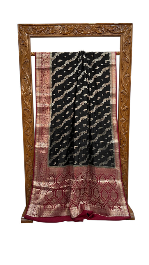 Pure Chiniya Silk Handloom Banarasi Saree - The Handlooms