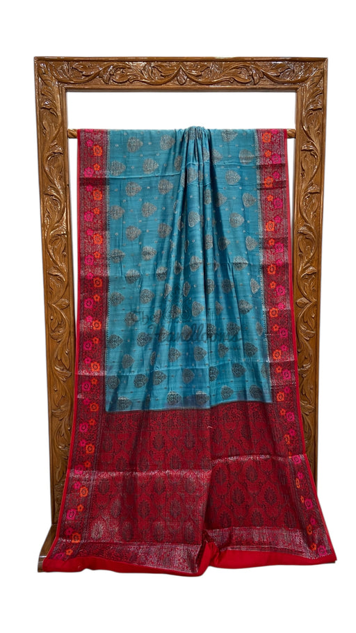 Pure Chiniya Silk Handloom Banarasi Saree - The Handlooms