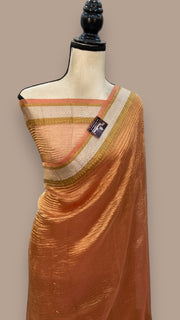 Pure Kora Tissue Handloom Banarasi Saree - The Handlooms